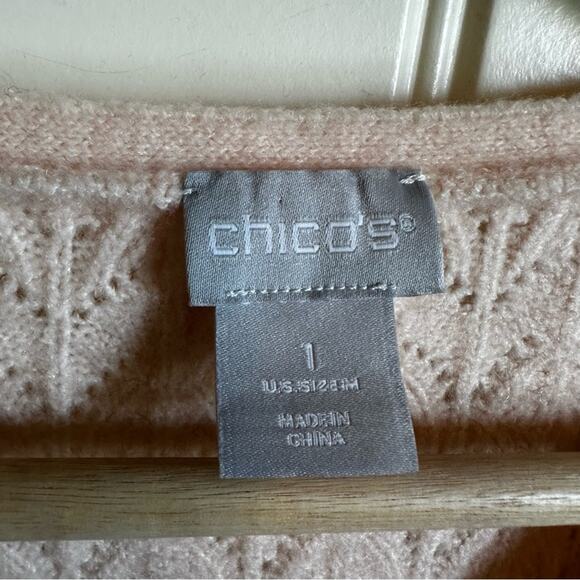 Chicos women’s sweater size‎ 1 pink - Picture 3 of 7